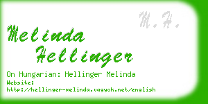 melinda hellinger business card